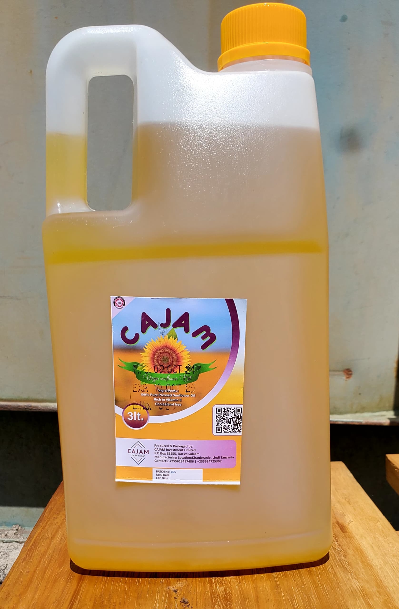 Edible Sunflower Oil (3 litres)
